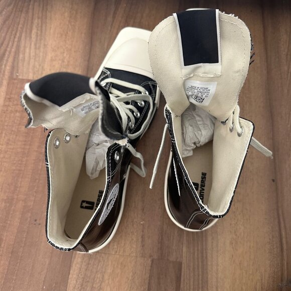 Rick Owens Drkshdw Black Converse Edition Turbodrk Chuck 70 - Picture 5 of 8